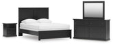 J&M Furniture - Ashley Furniture - Maribel Queen Panel Bed with Dresser, Mirror and Nightstand - Queen Panel Bed with Dresser, Mirror and Nightstand - B138B73