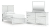 J&M Furniture - Ashley Furniture - Bostwick Shoals Twin Panel Bed, Dresser and Mirror - Twin Panel Bed, Dresser and Mirror - B139B70