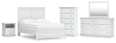 J&M Furniture - Ashley Furniture - Bostwick Shoals Full Panel Bed, Dresser, Mirror, Chest, and Nightstand - Full Panel Bed, Dresser, Mirror, Chest, and Nightstand - B139B61