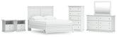 J&M Furniture - Ashley Furniture - Bostwick Shoals Queen Panel Bed with Mirrored Dresser, Chest and 2 Nightstands - Queen Panel Bed with Mirrored Dresser, Chest and 2 Nightstands - B139B49