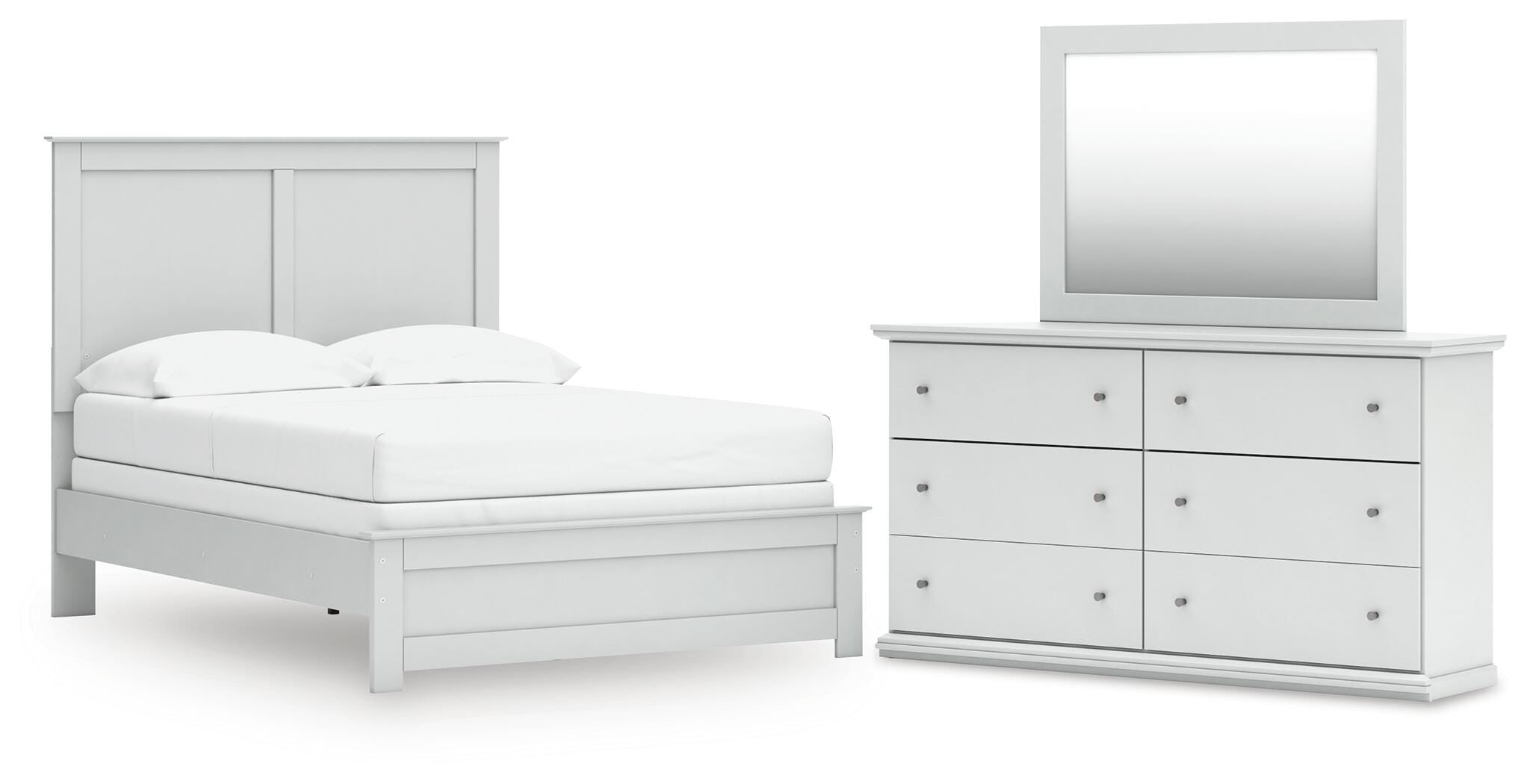 J&M Furniture - Ashley Furniture - Bostwick Shoals Full Panel Bed, Dresser and Mirror - Full Panel Bed, Dresser and Mirror - B139B48