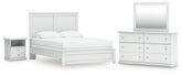 J&M Furniture - Ashley Furniture - Bostwick Shoals Queen Panel Bed, Dresser, Mirror and Nightstand - Queen Panel Bed, Dresser, Mirror and Nightstand - B139B55