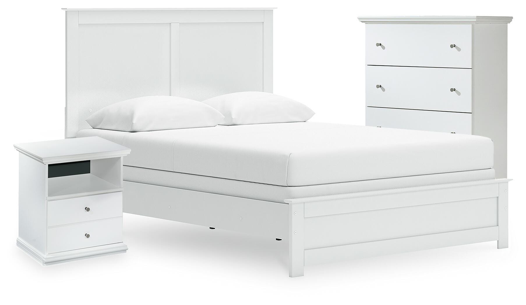 J&M Furniture - Ashley Furniture - Bostwick Shoals Queen Panel Bed, Cheat and Nightstand - Queen Panel Bed, Cheat and Nightstand - B139B68