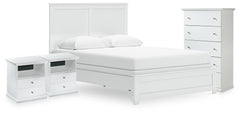J&M Furniture - Ashley Furniture - Bostwick Shoals Queen Panel Bed, Chest and 2 Nightstands - Queen Panel Bed, Chest and 2 Nightstands - B139B59