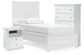 J&M Furniture - Ashley Furniture - Bostwick Shoals Twin Panel Bed, Chest and Nightstand - Twin Panel Bed, Chest and Nightstand - B139B64