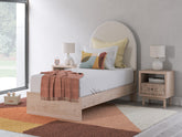 J&M Furniture - Ashley Furniture - Arloster Twin Upholstered Panel Bed - Twin Upholstered Panel Bed - PCB1566B2