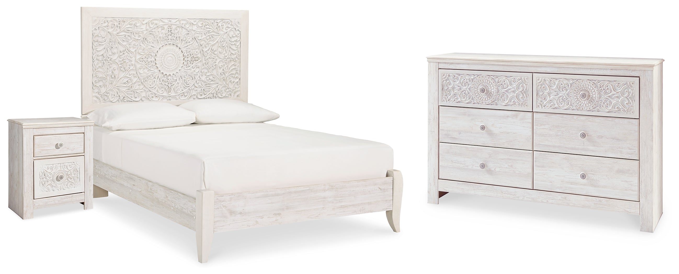 J&M Furniture - Ashley Furniture - Paxberry Full Panel Bed, Dresser and Nightstand - Full Panel Bed, Dresser and Nightstand - B181B23