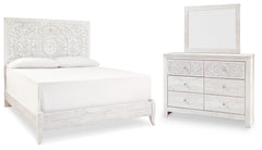 J&M Furniture - Ashley Furniture - Paxberry King Panel Bed, Dresser and Mirror - King Panel Bed, Dresser and Mirror - B181B9