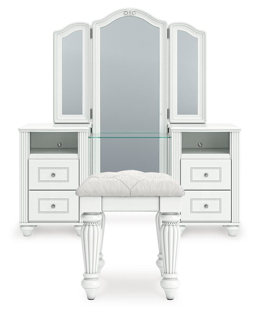 J&M Furniture - Ashley Furniture - Kozlani Vanity, Mirror and Stool - Vanity, Mirror and Stool - PCB1819B11