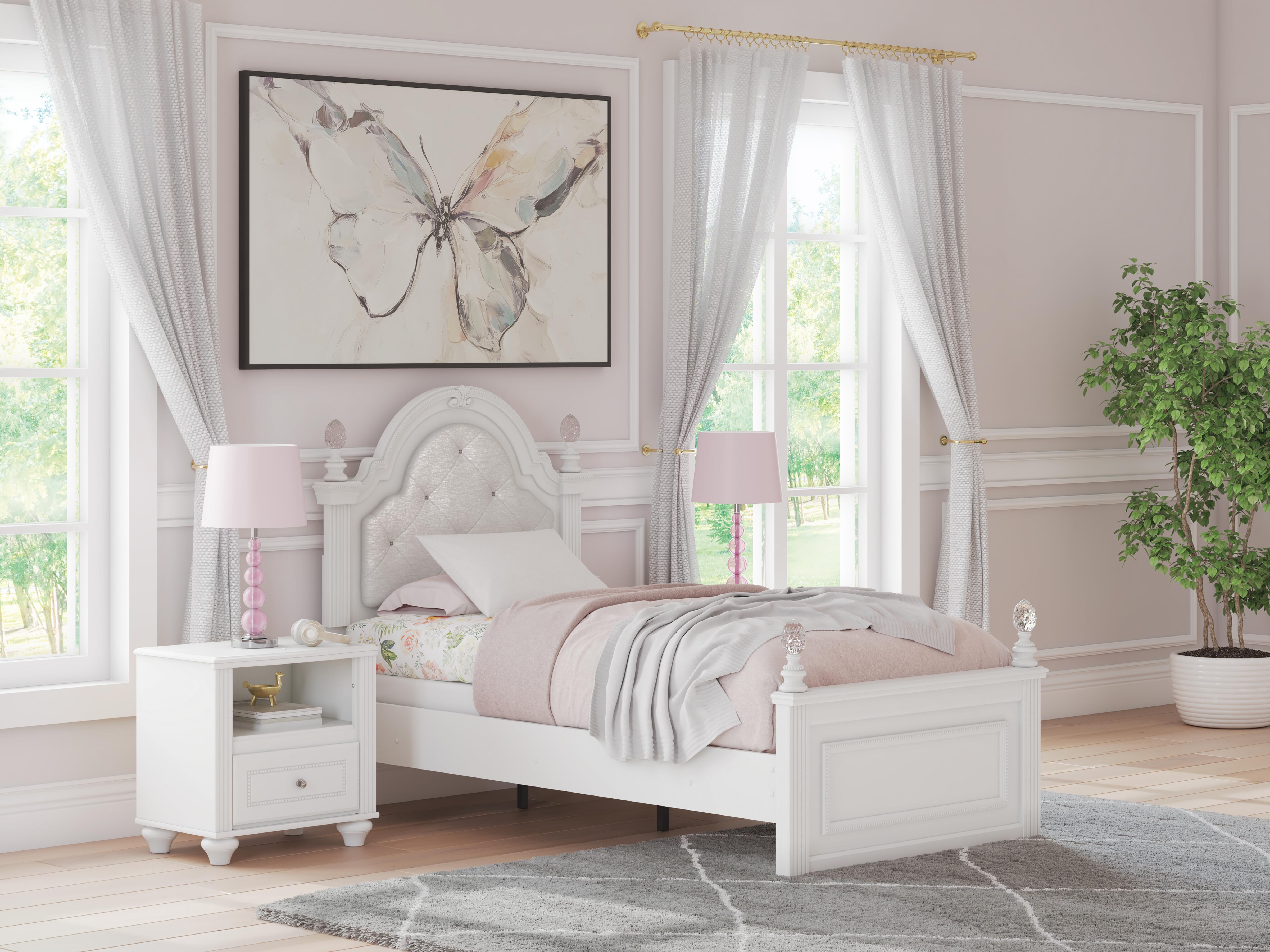 J&M Furniture - Ashley Furniture - Kozlani Twin Upholstered Panel Bed - Twin Upholstered Panel Bed - PCB1819B5