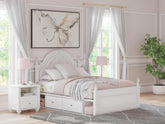 J&M Furniture - Ashley Furniture - Kozlani Full Upholstered Panel Storage Bed - Full Upholstered Panel Storage Bed - PCB1819B10