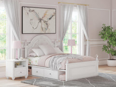 J&M Furniture - Ashley Furniture - Kozlani Full Upholstered Panel Bed with Storage - Full Upholstered Panel Bed with Storage - PCB1819B18