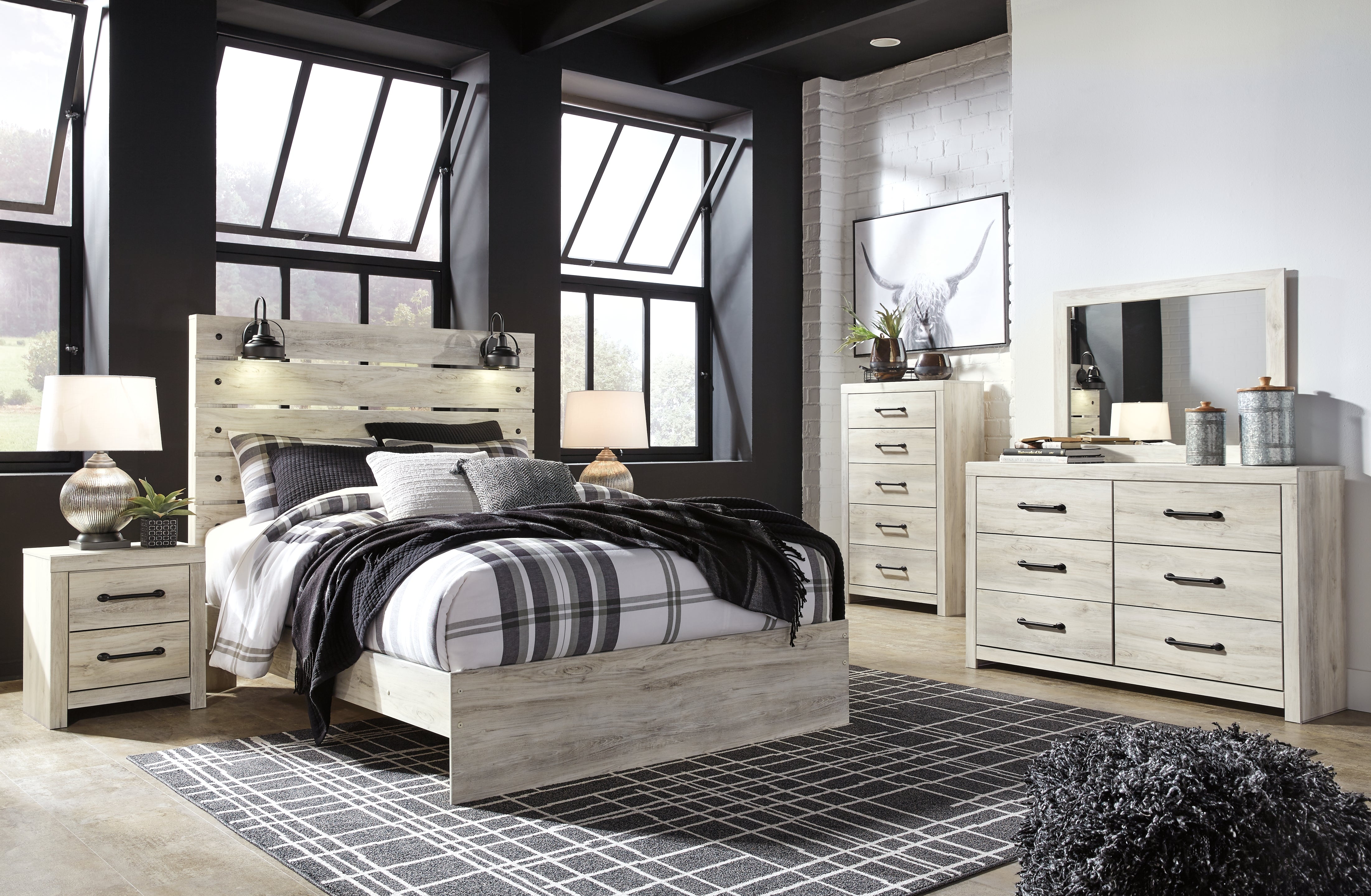 J&M Furniture - Ashley Furniture - Cambeck Queen Panel Bed, Dresser, Mirror, Chest and Nightstand - Queen Panel Bed, Dresser, Mirror, Chest and Nightstand - B192B97