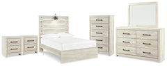Cambeck Full Panel Bed, Dresser, Mirror, Chest and 2 Nightstands