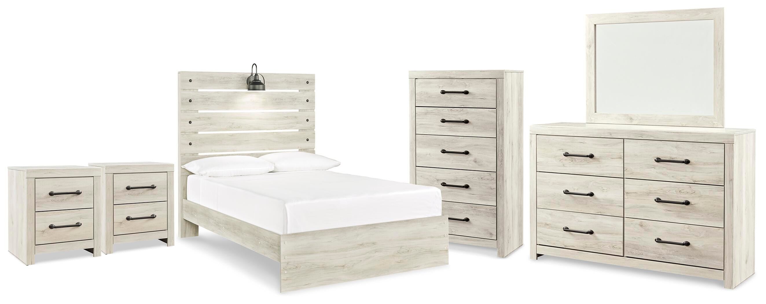 J&M Furniture - Ashley Furniture - Cambeck Full Panel Bed, Dresser, Mirror, Chest and 2 Nightstands - Full Panel Bed, Dresser, Mirror, Chest and 2 Nightstands - B192B126