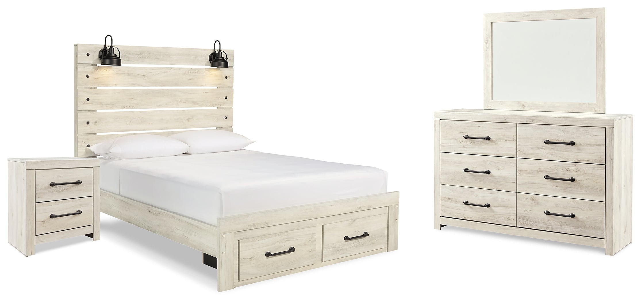 J&M Furniture - Ashley Furniture - Cambeck Queen Panel Storage Bed, Dresser, Mirror and Nightstand - Queen Panel Storage Bed, Dresser, Mirror and Nightstand - B192B74