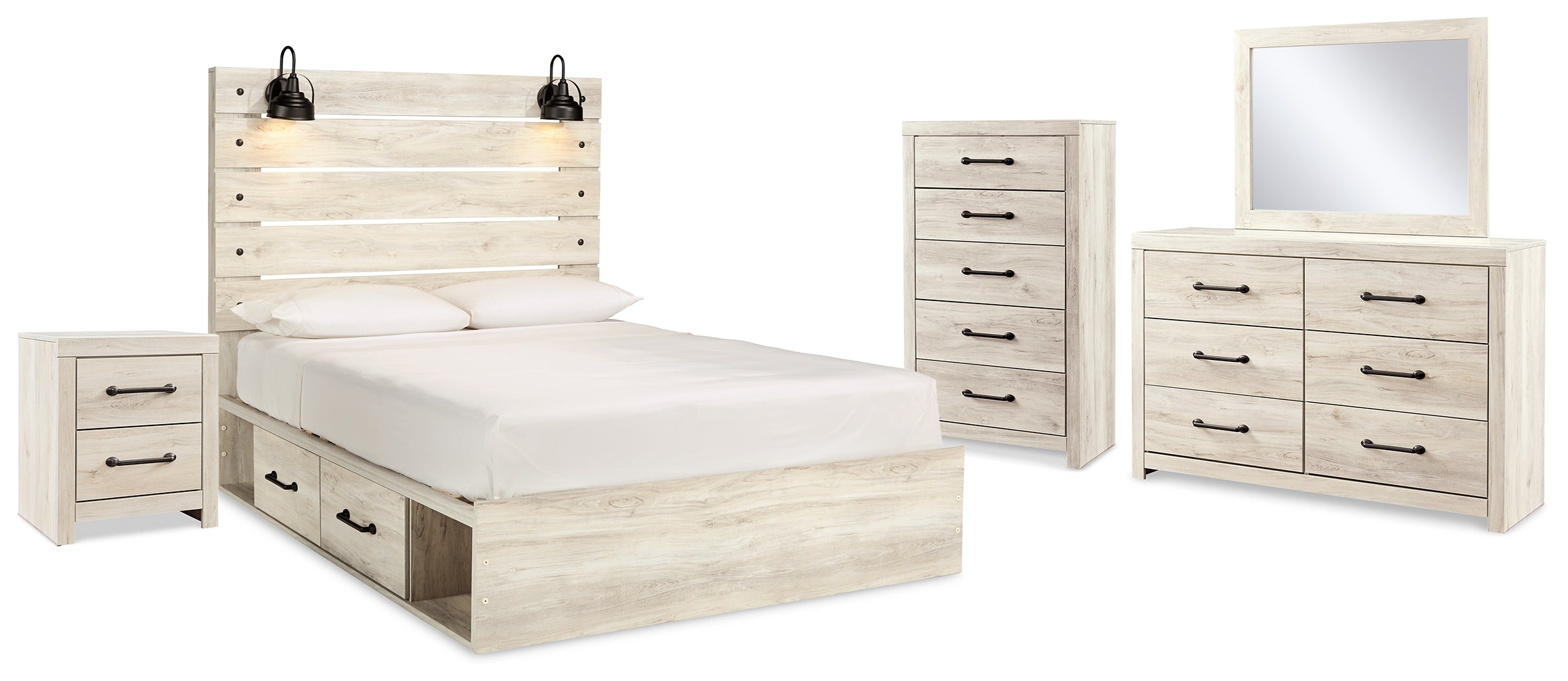 J&M Furniture - Ashley Furniture - Cambeck Queen Panel Bed with Storage, Dresser, Mirror, Chest and Nightstand - Queen Panel Bed with Storage, Dresser, Mirror, Chest and Nightstand - B192B60