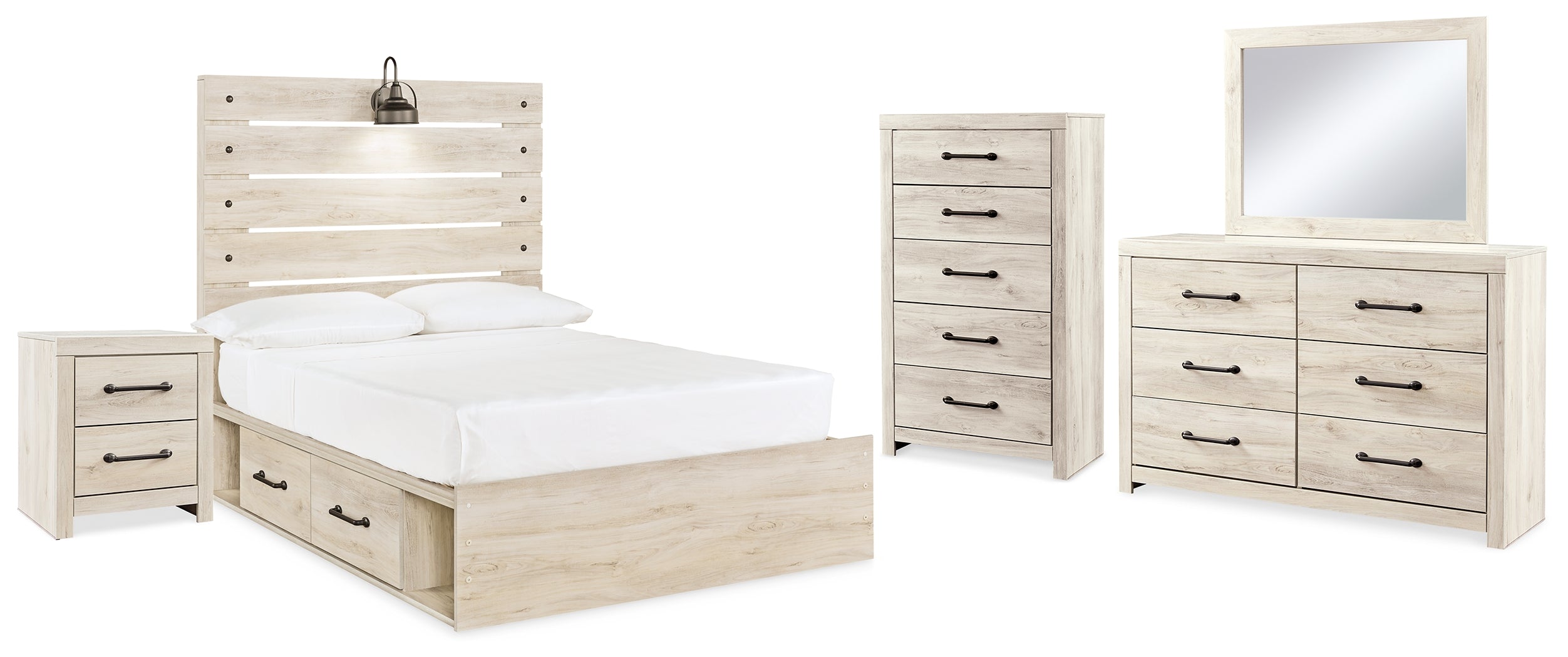 J&M Furniture - Ashley Furniture - Cambeck Full Panel Bed, Dresser, Chest and Nightstand - Full Panel Bed, Dresser, Chest and Nightstand - B192B85