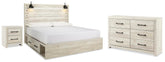 J&M Furniture - Ashley Furniture - Cambeck King Panel Storage Bed. Dresser and Nightstand - King Panel Storage Bed. Dresser and Nightstand - B192B125