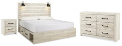 J&M Furniture - Ashley Furniture - Cambeck King Panel Storage Bed. Dresser and Nightstand - King Panel Storage Bed. Dresser and Nightstand - B192B125