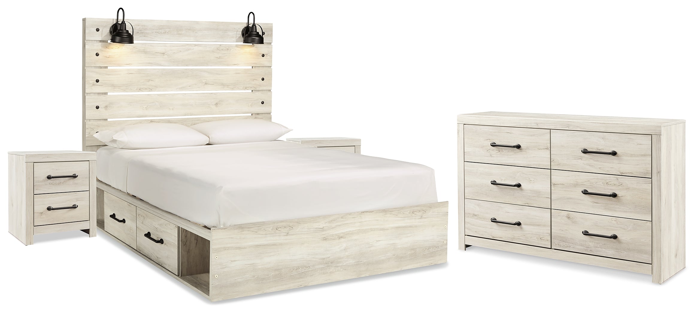 J&M Furniture - Ashley Furniture - Cambeck Queen Panel Bed with Storage, Dresser and 2 Nightstands - Queen Panel Bed with Storage, Dresser and 2 Nightstands - B192B99