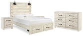 J&M Furniture - Ashley Furniture - Cambeck Queen Panel Storage Bed, Dresser and 2 Nightstands - Queen Panel Storage Bed, Dresser and 2 Nightstands - B192B76