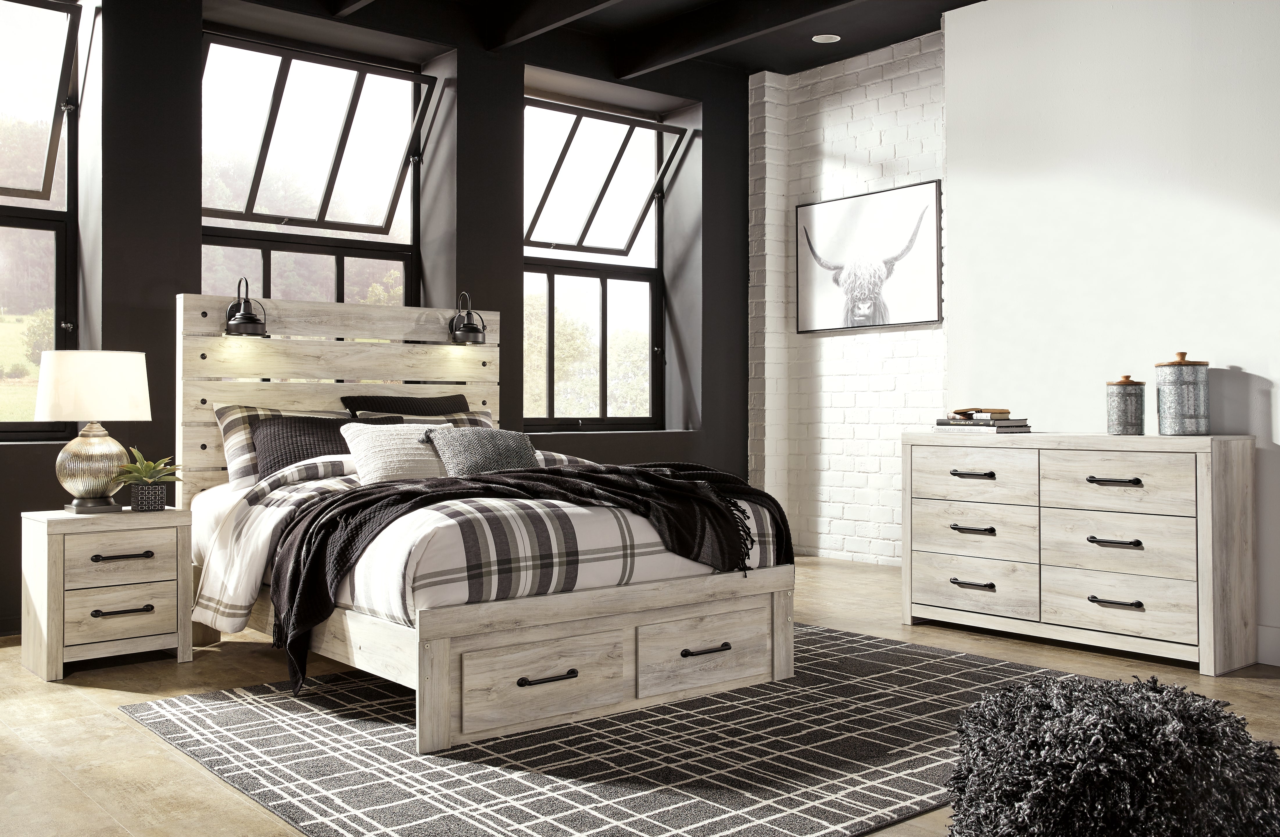 J&M Furniture - Ashley Furniture - Cambeck Queen Panel Storage Bed, Dresser and Nightstand - Queen Panel Storage Bed, Dresser and Nightstand - B192B64