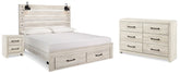 J&M Furniture - Ashley Furniture - Cambeck King Panel Storage Bed, Dresser and Nightstand - King Panel Storage Bed, Dresser and Nightstand - B192B65