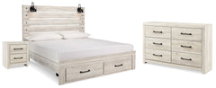 J&M Furniture - Ashley Furniture - Cambeck King Panel Storage Bed, Dresser and Nightstand - King Panel Storage Bed, Dresser and Nightstand - B192B65