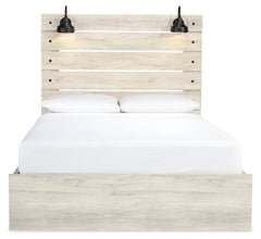 Cambeck Queen Panel Storage Bed and 2 Nightstands