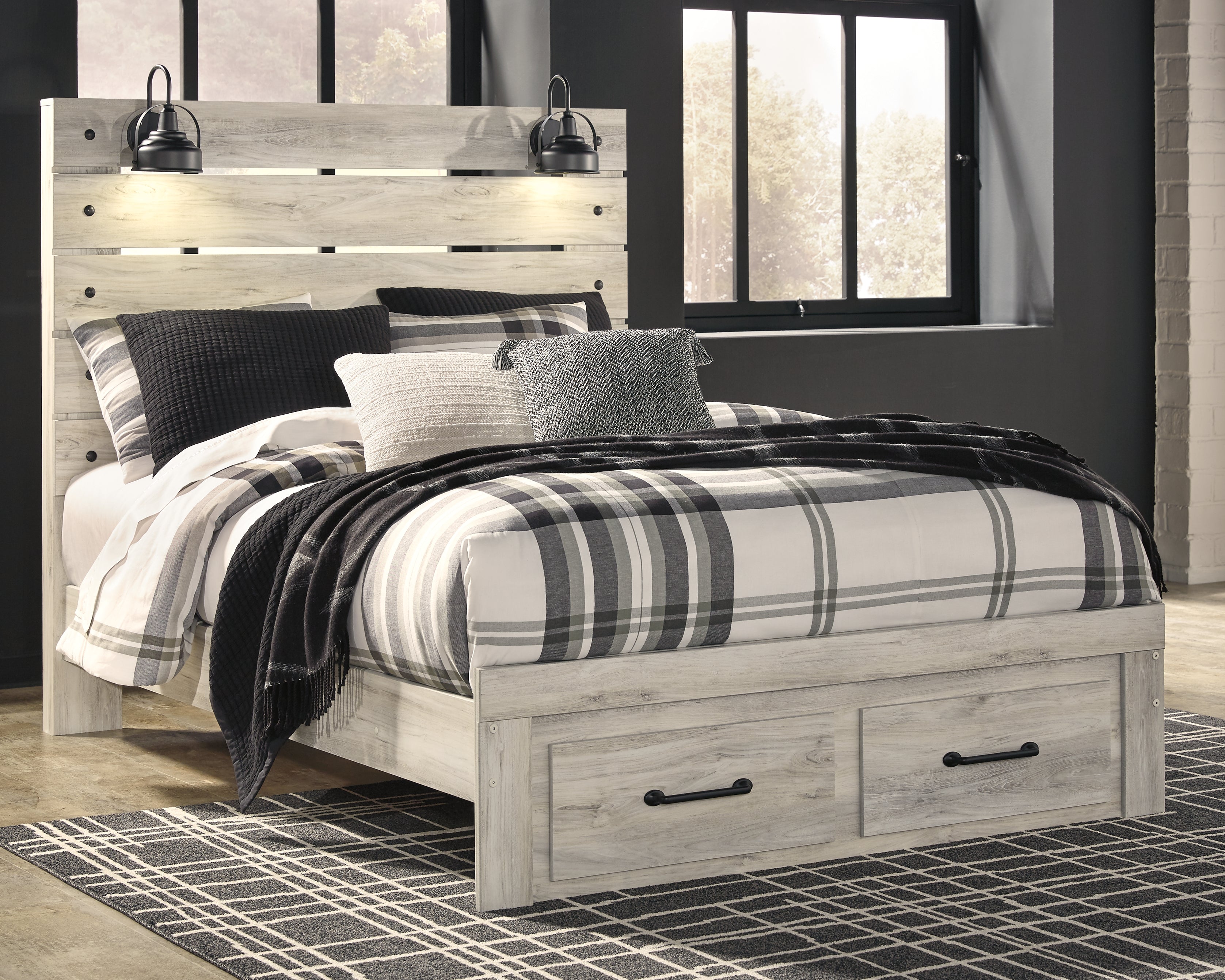 J&M Furniture - Ashley Furniture - Cambeck Queen Panel Bed with 2 Storage Drawers - Queen Panel Bed with 2 Storage Drawers - B192B8