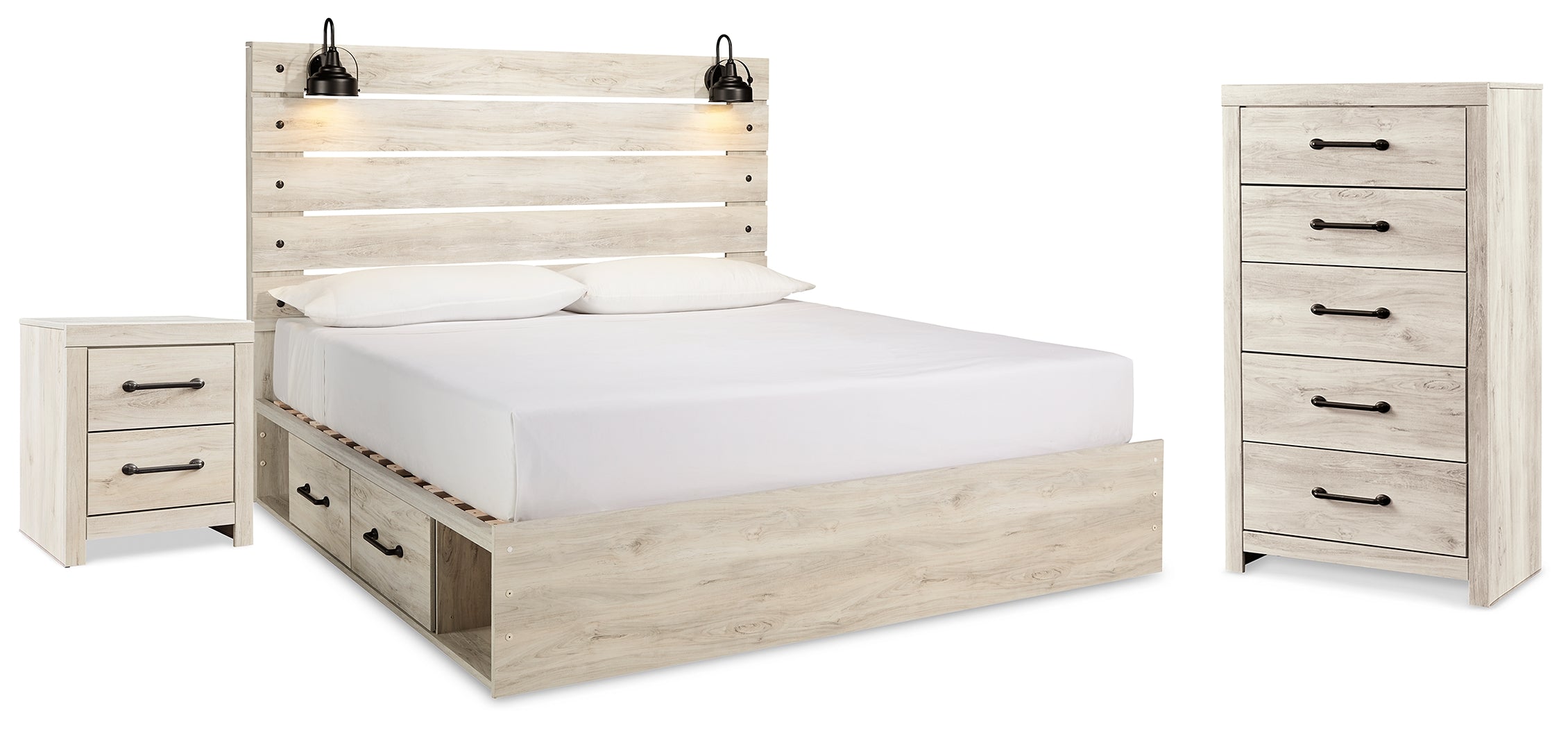 J&M Furniture - Ashley Furniture - Cambeck King Panel Bed with Storage, Chest and Nightstand - King Panel Bed with Storage, Chest and Nightstand - B192B101