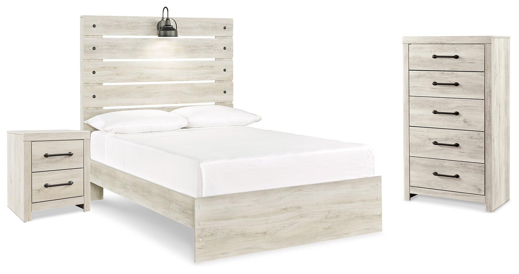 J&M Furniture - Ashley Furniture - Cambeck Full Panel Bed, Chest and Nightstand - Full Panel Bed, Chest and Nightstand - B192B98