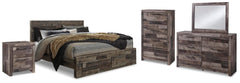 J&M Furniture - Ashley Furniture - Derekson King Panel Storage Bed, Dresser, Mirror, Chest and Nightstand - King Panel Storage Bed, Dresser, Mirror, Chest and Nightstand - B200B74