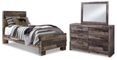 J&M Furniture - Ashley Furniture - Derekson Twin Panel Bed, Dresser and Mirror - Twin Panel Bed, Dresser and Mirror - B200B3