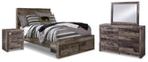 J&M Furniture - Ashley Furniture - Derekson Full Panel Storage Bed, Dresser, Mirror and Nightstand - Full Panel Storage Bed, Dresser, Mirror and Nightstand - B200B79