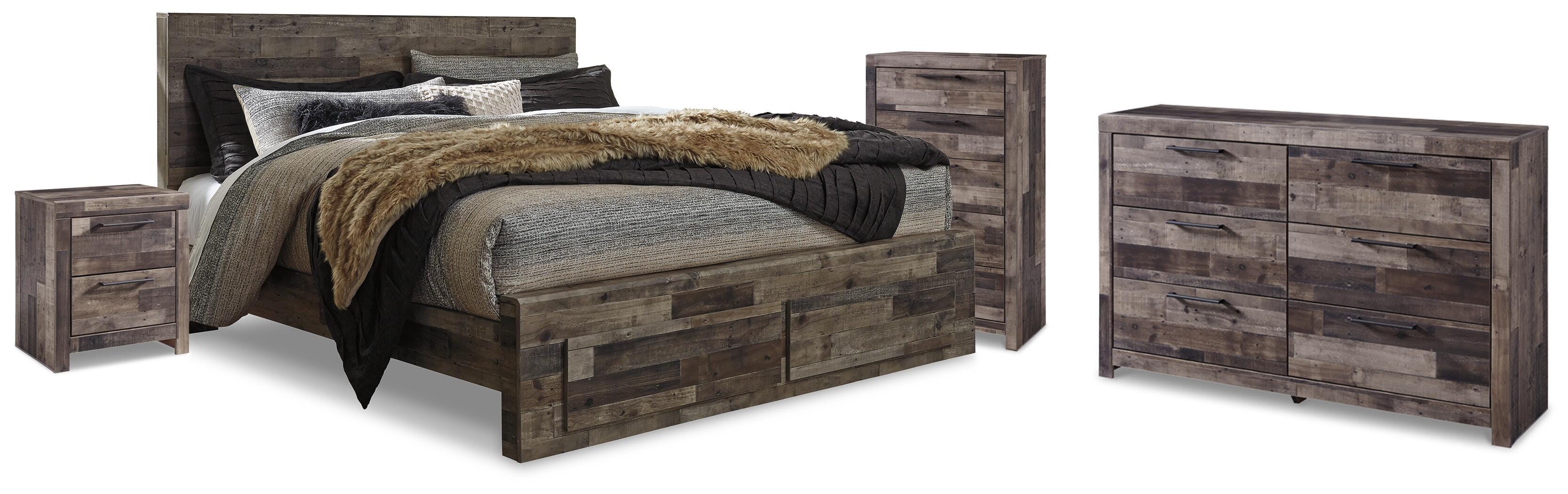 J&M Furniture - Ashley Furniture - Derekson King Panel Bed, Dresser, Chest and Nightstand - King Panel Bed, Dresser, Chest and Nightstand - B200B81