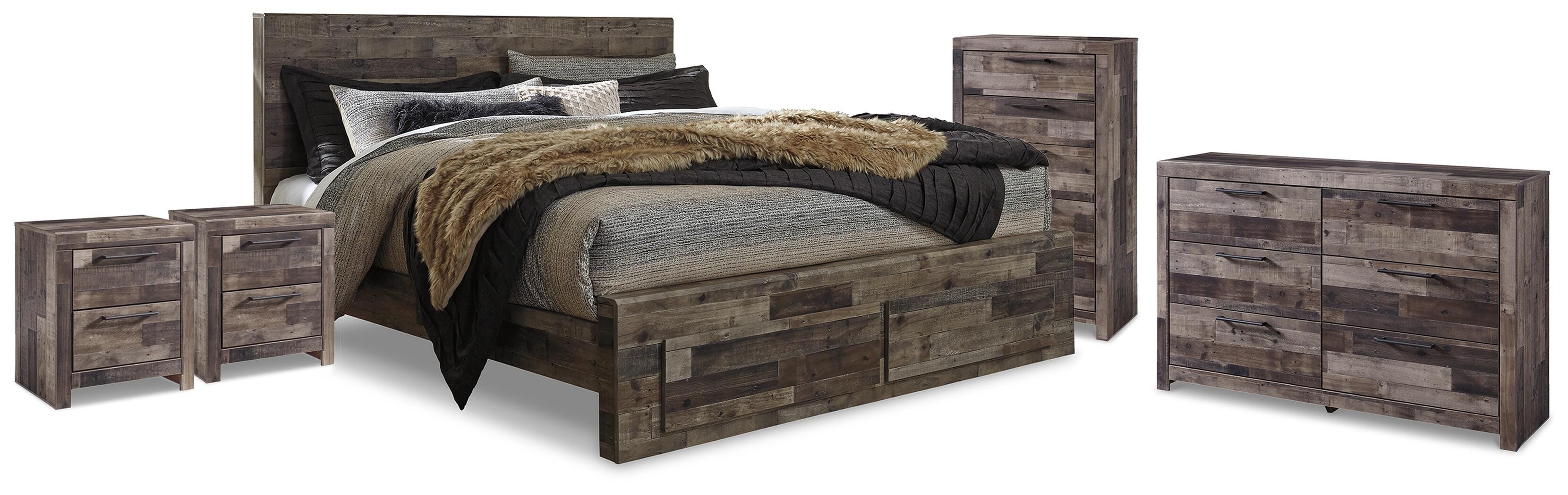 J&M Furniture - Ashley Furniture - Derekson King Storage Bed, Dresser, Chest and 2 Nightstands - King Storage Bed, Dresser, Chest and 2 Nightstands - B200B80