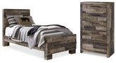 J&M Furniture - Ashley Furniture - Derekson Twin Panel Bed and Chest - Twin Panel Bed and Chest - B200B66
