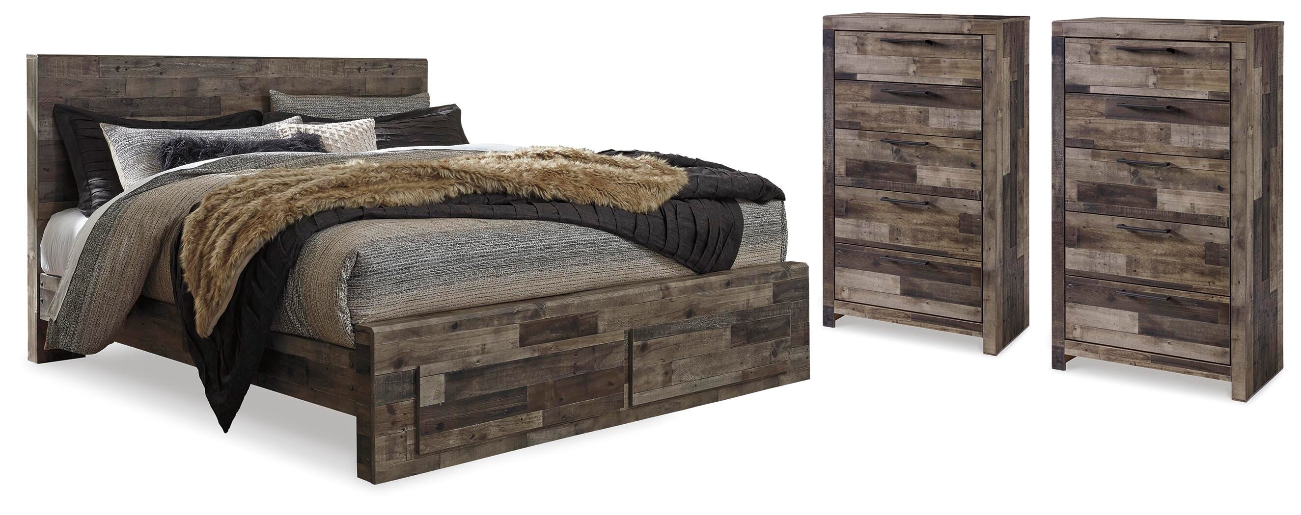 J&M Furniture - Ashley Furniture - Derekson Queen Storage Bed and 2 Chests - Queen Storage Bed and 2 Chests - B200B67