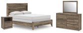 J&M Furniture - Ashley Furniture - Elbrim Queen Panel Bed, Dresser, Mirror and Nightstand - Queen Panel Bed, Dresser, Mirror and Nightstand - PCB2005B25