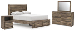 J&M Furniture - Ashley Furniture - Elbrim Queen Panel Storage Bed, Dresser, Mirror and Nightstand - Queen Panel Storage Bed, Dresser, Mirror and Nightstand - PCB2005B13