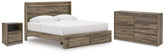 J&M Furniture - Ashley Furniture - Elbrim King Panel Storage Bed, Dresser and Nightstand - King Panel Storage Bed, Dresser and Nightstand - PCB2005B24