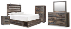 J&M Furniture - Ashley Furniture - Drystan Queen Panel Storage Bed, Dresser, Mirror, Chest and Nightstand - Queen Panel Storage Bed, Dresser, Mirror, Chest and Nightstand - B211B109