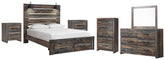 J&M Furniture - Ashley Furniture - Drystan Queen Panel Storage Bed, Dresser, Mirror, Chest and 2 Nightstands - Queen Panel Storage Bed, Dresser, Mirror, Chest and 2 Nightstands - B211B123