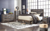 J&M Furniture - Ashley Furniture - Drystan King Panel Bed with Storage, Dresser, Mirror, Chest and 2 Nightstands - King Panel Bed with Storage, Dresser, Mirror, Chest and 2 Nightstands - B211B66