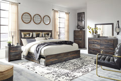 J&M Furniture - Ashley Furniture - Drystan King Bookcase Storage Bed, Dresser, Mirror, Chest and 2 Nightstands - King Bookcase Storage Bed, Dresser, Mirror, Chest and 2 Nightstands - B211B80
