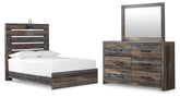 J&M Furniture - Ashley Furniture - Drystan Full Panel Bed, Dresser and Mirror - Full Panel Bed, Dresser and Mirror - B211B6