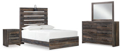 J&M Furniture - Ashley Furniture - Drystan Full Panel Bed, Dresser, Mirror, and Nightstand - Full Panel Bed, Dresser, Mirror, and Nightstand - B211B60