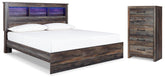 J&M Furniture - Ashley Furniture - Drystan King Panel Bed and Chest - King Panel Bed and Chest - B211B121
